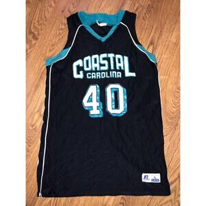 Coastal Carolina Chanticleers #40 Black Game Worn Basketball Jersey Large